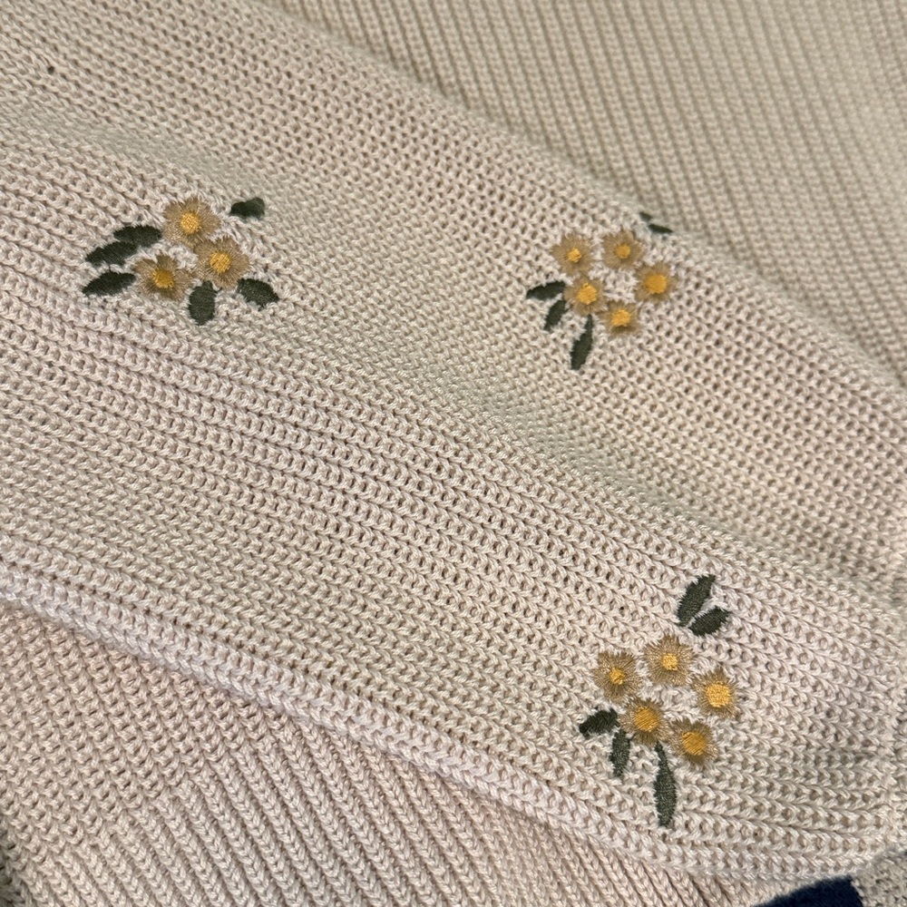 NWT Dex Beige Floral Women's Cardigan - Picture 5 of 5